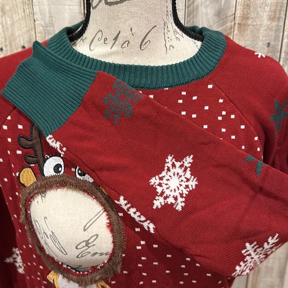 Spencers Gifts Risqué Reindeer Ugly Christmas Sweater - Picture 3 of 4